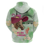 Australia Cup Melbourne Horse Racing Hoodie Hats Heels & Horseshoes Yellow Roses - Aussie Hoodie