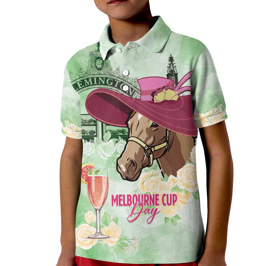 Australia Cup Melbourne Horse Racing Kid Polo Shirt Hats Heels & Horseshoes Yellow Roses - Aussie Hoodie