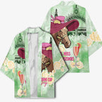 Australia Cup Melbourne Horse Racing Kimono Hats Heels & Horseshoes Yellow Roses - Aussie Hoodie