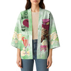 Australia Cup Melbourne Horse Racing Kimono Hats Heels & Horseshoes Yellow Roses - Aussie Hoodie
