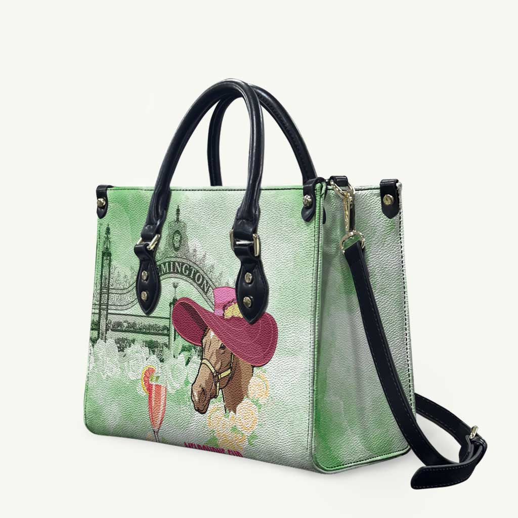 Australia Cup Melbourne Horse Racing Leather Bag Hats Heels & Horseshoes Yellow Roses - Aussie Hoodie