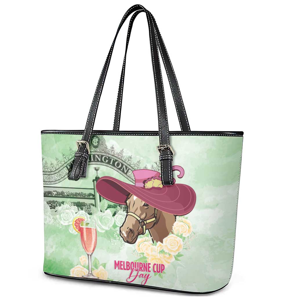 Australia Cup Melbourne Horse Racing Leather Tote Bag Hats Heels & Horseshoes Yellow Roses - Aussie Hoodie