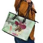 Australia Cup Melbourne Horse Racing Leather Tote Bag Hats Heels & Horseshoes Yellow Roses - Aussie Hoodie