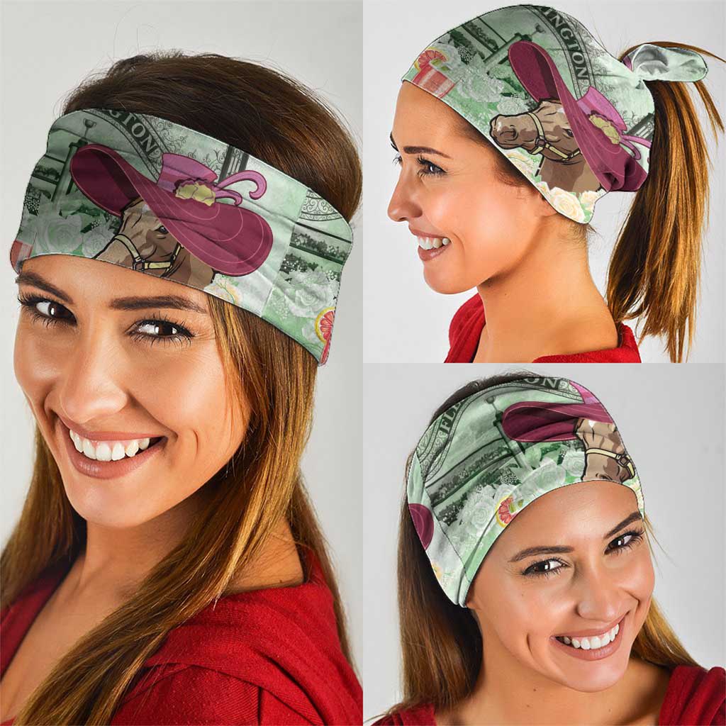 Australia Cup Melbourne Horse Racing Neck Gaiter Hats Heels & Horseshoes Yellow Roses - Aussie Hoodie