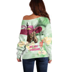 Australia Cup Melbourne Horse Racing Off Shoulder Sweater Hats Heels & Horseshoes Yellow Roses - Aussie Hoodie