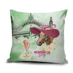 Australia Cup Melbourne Horse Racing Pillow Cover Hats Heels & Horseshoes Yellow Roses - Aussie Hoodie