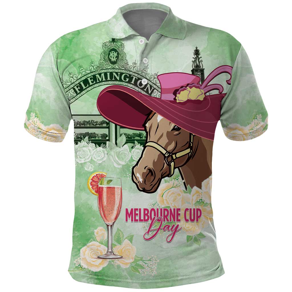 Australia Cup Melbourne Horse Racing Polo Shirt Hats Heels & Horseshoes Yellow Roses - Aussie Hoodie