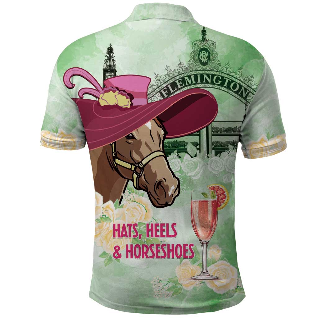 Australia Cup Melbourne Horse Racing Polo Shirt Hats Heels & Horseshoes Yellow Roses - Aussie Hoodie
