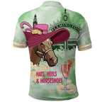 Australia Cup Melbourne Horse Racing Polo Shirt Hats Heels & Horseshoes Yellow Roses - Aussie Hoodie