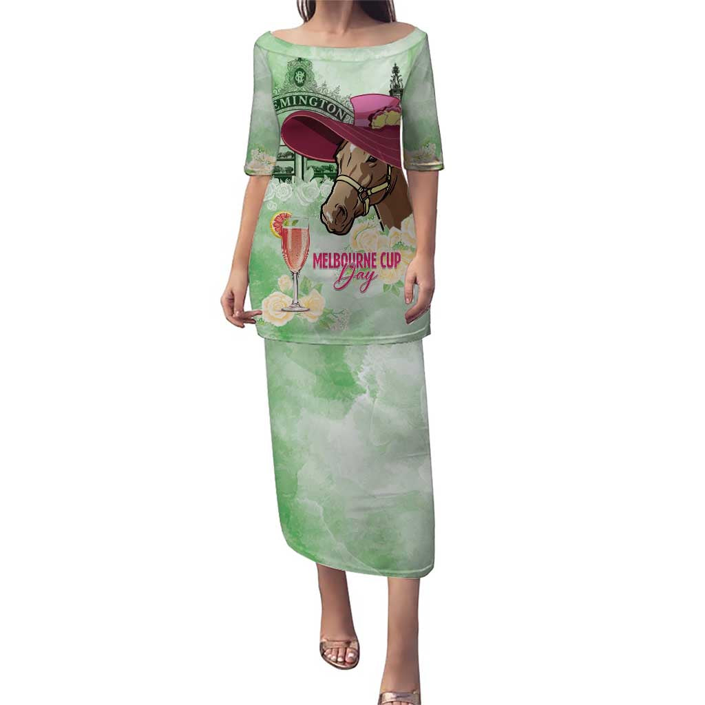 Australia Cup Melbourne Horse Racing Puletasi Hats Heels & Horseshoes Yellow Roses - Aussie Hoodie