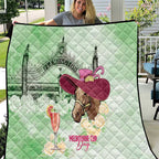 Australia Cup Melbourne Horse Racing Quilt Hats Heels & Horseshoes Yellow Roses - Aussie Hoodie