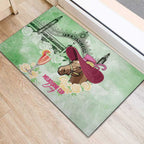 Australia Cup Melbourne Horse Racing Rubber Doormat Hats Heels & Horseshoes Yellow Roses - Aussie Hoodie