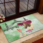 Australia Cup Melbourne Horse Racing Rubber Doormat Hats Heels & Horseshoes Yellow Roses - Aussie Hoodie