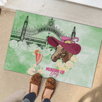 Australia Cup Melbourne Horse Racing Rubber Doormat Hats Heels & Horseshoes Yellow Roses - Aussie Hoodie