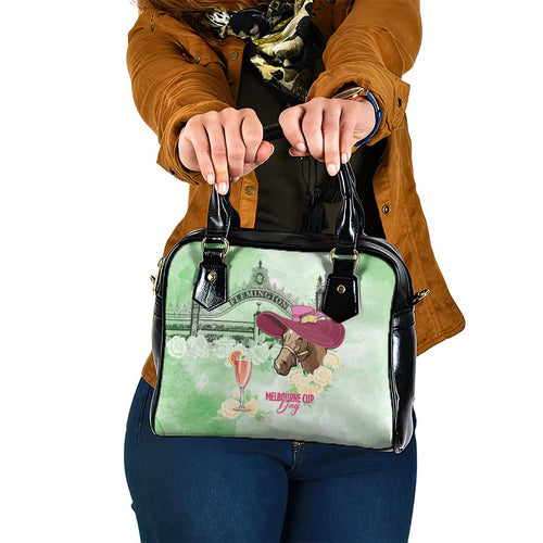Australia Cup Melbourne Horse Racing Shoulder Handbag Hats Heels & Horseshoes Yellow Roses - Aussie Hoodie