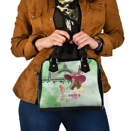 Australia Cup Melbourne Horse Racing Shoulder Handbag Hats Heels & Horseshoes Yellow Roses - Aussie Hoodie
