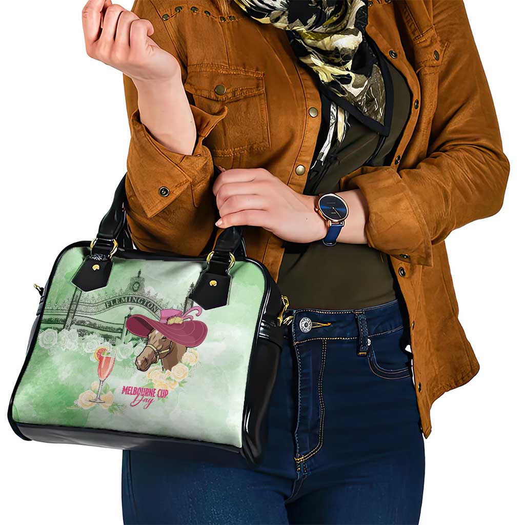 Australia Cup Melbourne Horse Racing Shoulder Handbag Hats Heels & Horseshoes Yellow Roses - Aussie Hoodie