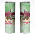 Australia Cup Melbourne Horse Racing Skinny Tumbler Hats Heels & Horseshoes Yellow Roses - Aussie Hoodie