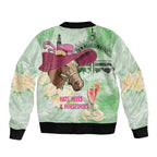 Australia Cup Melbourne Horse Racing Sleeve Zip Bomber Jacket Hats Heels & Horseshoes Yellow Roses - Aussie Hoodie