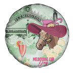 Australia Cup Melbourne Horse Racing Spare Tire Cover Hats Heels & Horseshoes Yellow Roses - Aussie Hoodie