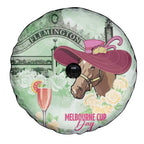 Australia Cup Melbourne Horse Racing Spare Tire Cover Hats Heels & Horseshoes Yellow Roses - Aussie Hoodie
