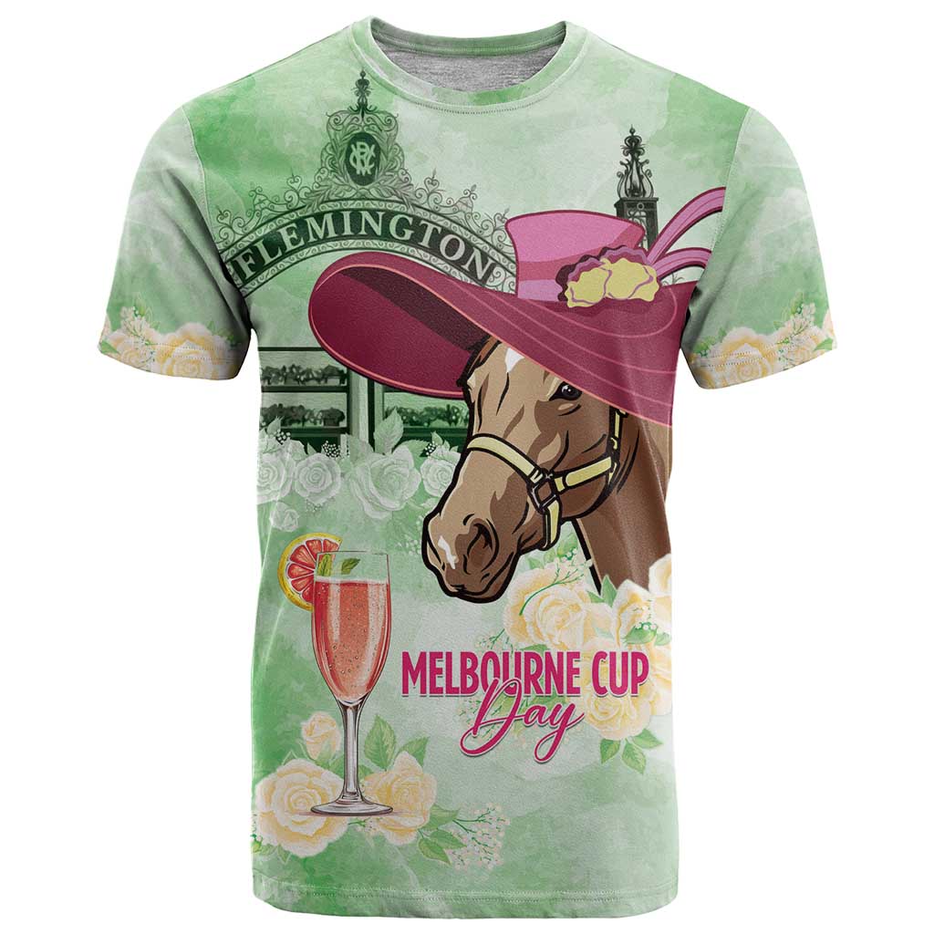 Australia Cup Melbourne Horse Racing T Shirt Hats Heels & Horseshoes Yellow Roses - Aussie Hoodie