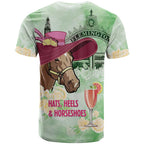 Australia Cup Melbourne Horse Racing T Shirt Hats Heels & Horseshoes Yellow Roses - Aussie Hoodie