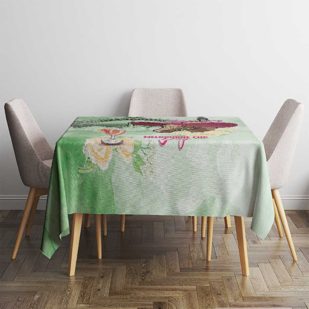 Australia Cup Melbourne Horse Racing Tablecloth Hats Heels & Horseshoes Yellow Roses - Aussie Hoodie