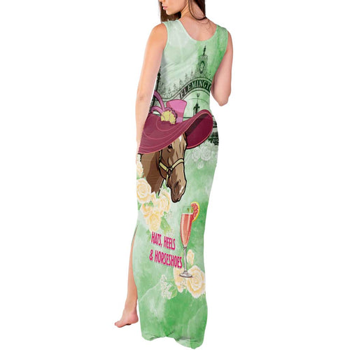 Australia Cup Melbourne Horse Racing Tank Maxi Dress Hats Heels & Horseshoes Yellow Roses - Aussie Hoodie