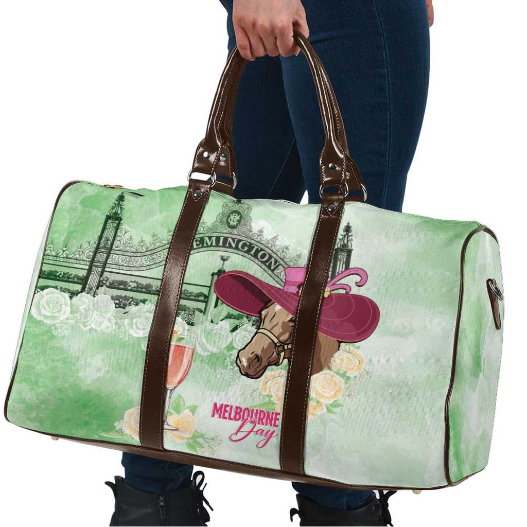 Australia Cup Melbourne Horse Racing Travel Bag Hats Heels & Horseshoes Yellow Roses - Aussie Hoodie