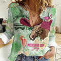 Australia Cup Melbourne Horse Racing Women Casual Shirt Hats Heels & Horseshoes Yellow Roses - Aussie Hoodie
