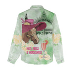 Australia Cup Melbourne Horse Racing Women Casual Shirt Hats Heels & Horseshoes Yellow Roses - Aussie Hoodie