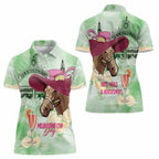 Australia Cup Melbourne Horse Racing Women Polo Shirt Hats Heels & Horseshoes Yellow Roses - Aussie Hoodie