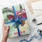 Australia Cup Melbourne Horse Racing Wrapping Paper Hats Heels & Horseshoes Yellow Roses - Aussie Hoodie