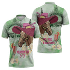 Australia Cup Melbourne Horse Racing Zipper Polo Shirt Hats Heels & Horseshoes Yellow Roses - Aussie Hoodie