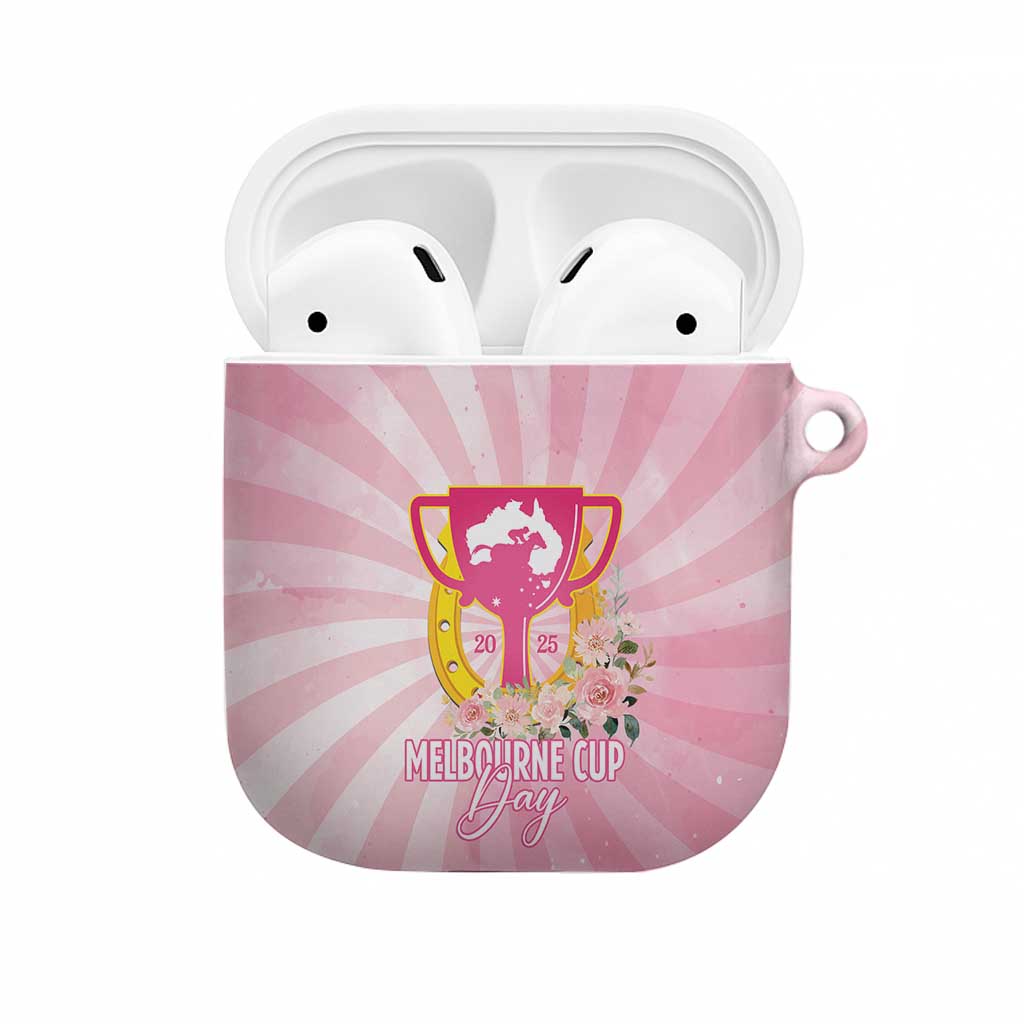 Australia Cup Melbourne Horse Racing AirPods Case 2025 Champion Trophy With Horseshoe - Aussie Hoodie