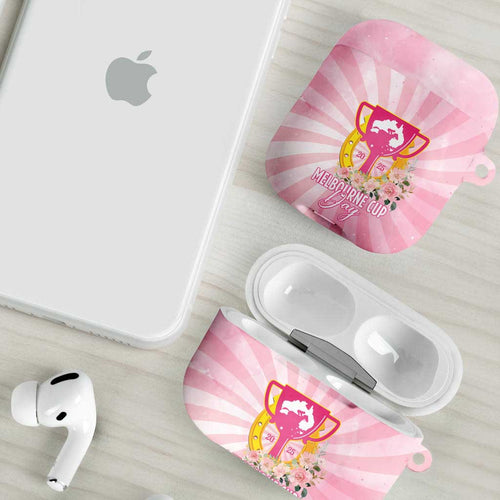 Australia Cup Melbourne Horse Racing AirPods Case 2025 Champion Trophy With Horseshoe - Aussie Hoodie