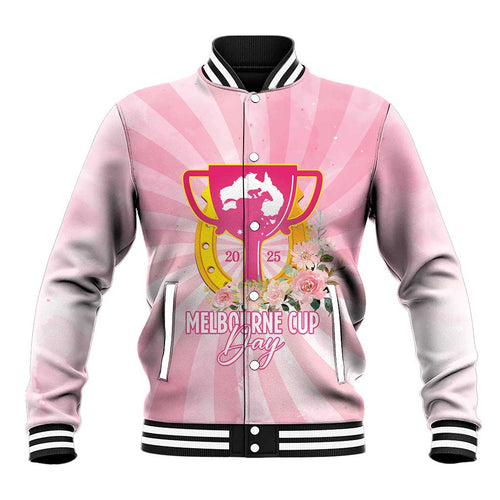 Australia Cup Melbourne Horse Racing Baseball Jacket 2025 Champion Trophy With Horseshoe - Aussie Hoodie