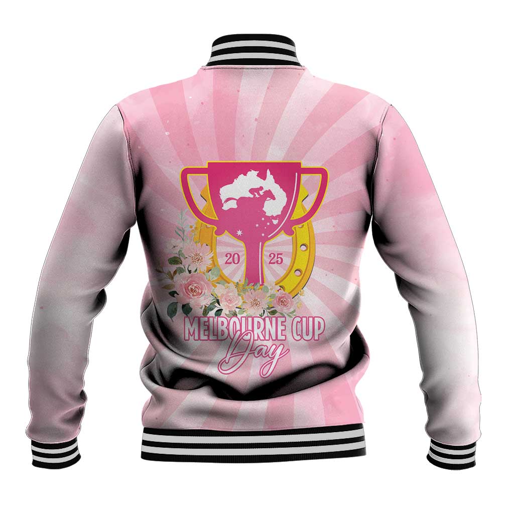 Australia Cup Melbourne Horse Racing Baseball Jacket 2025 Champion Trophy With Horseshoe - Aussie Hoodie