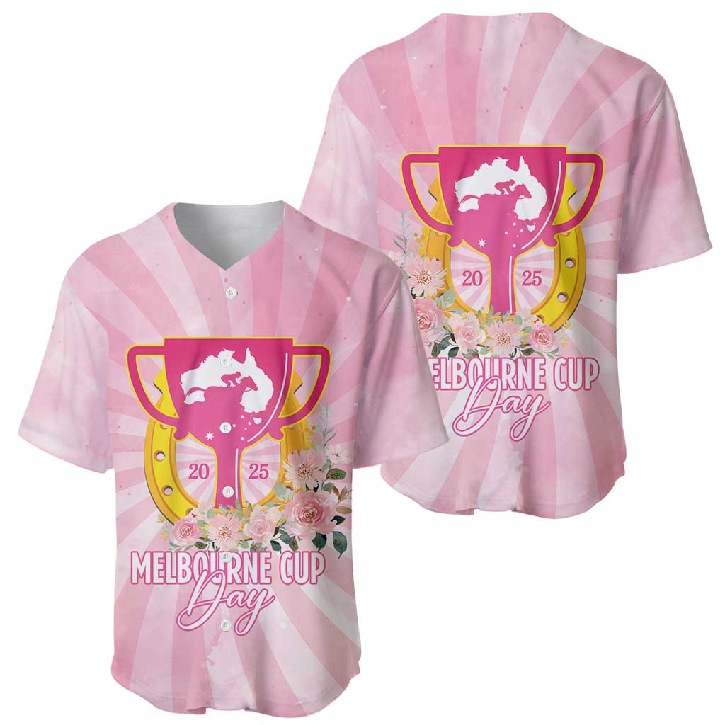 Australia Cup Melbourne Horse Racing Baseball Jersey 2025 Champion Trophy With Horseshoe - Aussie Hoodie