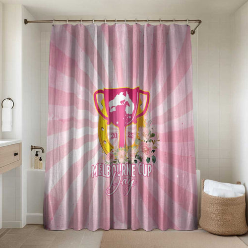 Australia Cup Melbourne Horse Racing Bathroom Set 2025 Champion Trophy With Horseshoe - Aussie Hoodie