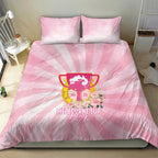 Australia Cup Melbourne Horse Racing Bedding Set 2025 Champion Trophy With Horseshoe - Aussie Hoodie