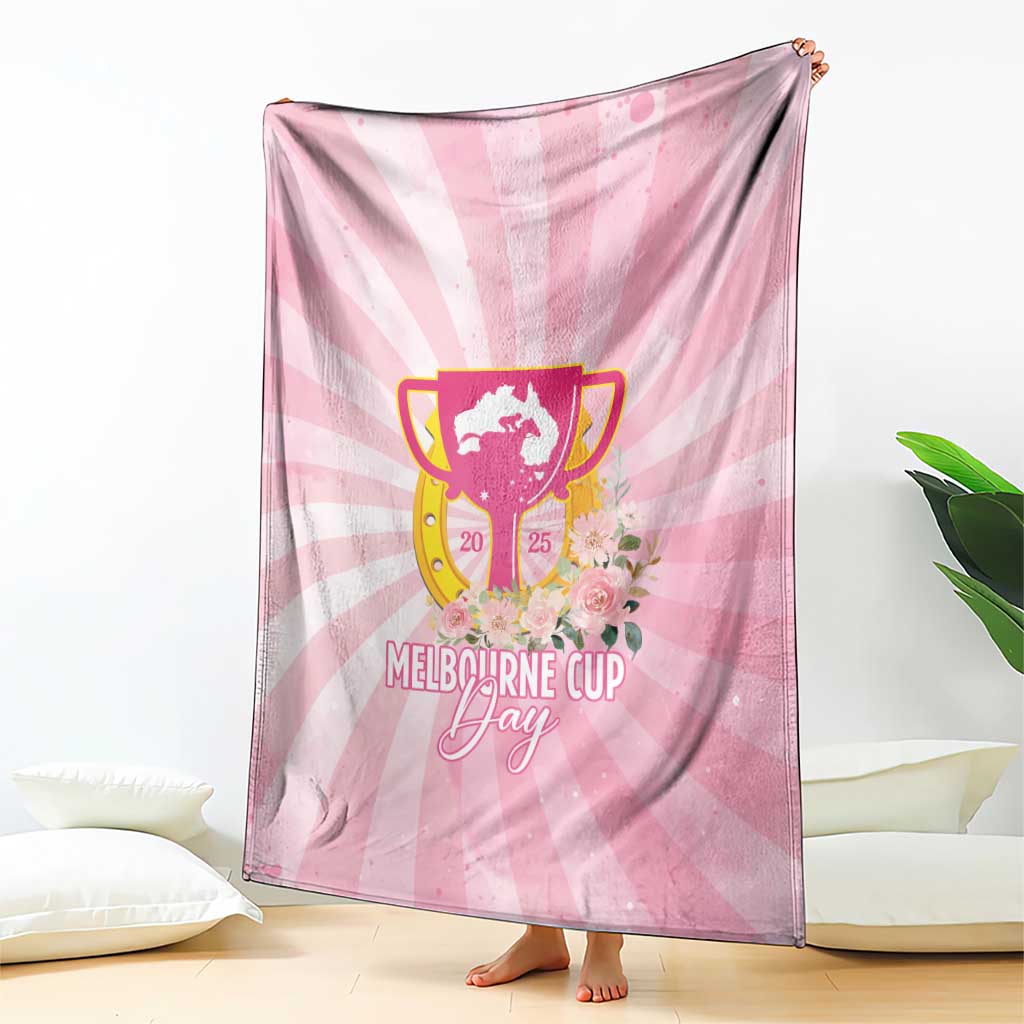 Australia Cup Melbourne Horse Racing Blanket 2025 Champion Trophy With Horseshoe - Aussie Hoodie