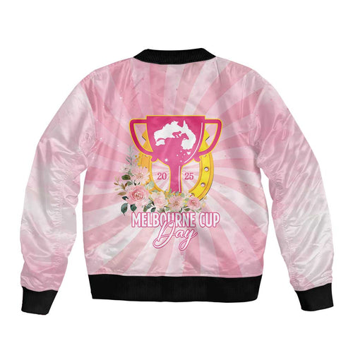 Australia Cup Melbourne Horse Racing Bomber Jacket 2025 Champion Trophy With Horseshoe - Aussie Hoodie