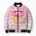 Australia Cup Melbourne Horse Racing Bomber Puffer Jacket 2025 Champion Trophy With Horseshoe - Aussie Hoodie