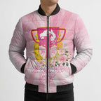 Australia Cup Melbourne Horse Racing Bomber Puffer Jacket 2025 Champion Trophy With Horseshoe - Aussie Hoodie