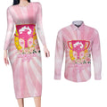Australia Cup Melbourne Horse Racing Couples Matching Long Sleeve Bodycon Dress and Long Sleeve Button Shirt 2025 Champion Trophy With Horseshoe - Aussie Hoodie