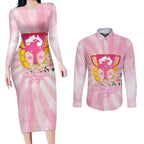 Australia Cup Melbourne Horse Racing Couples Matching Long Sleeve Bodycon Dress and Long Sleeve Button Shirt 2025 Champion Trophy With Horseshoe - Aussie Hoodie