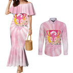 Australia Cup Melbourne Horse Racing Couples Matching Mermaid Dress and Long Sleeve Button Shirt 2025 Champion Trophy With Horseshoe - Aussie Hoodie