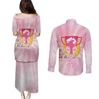 Australia Cup Melbourne Horse Racing Couples Matching Puletasi and Long Sleeve Button Shirt 2025 Champion Trophy With Horseshoe - Aussie Hoodie